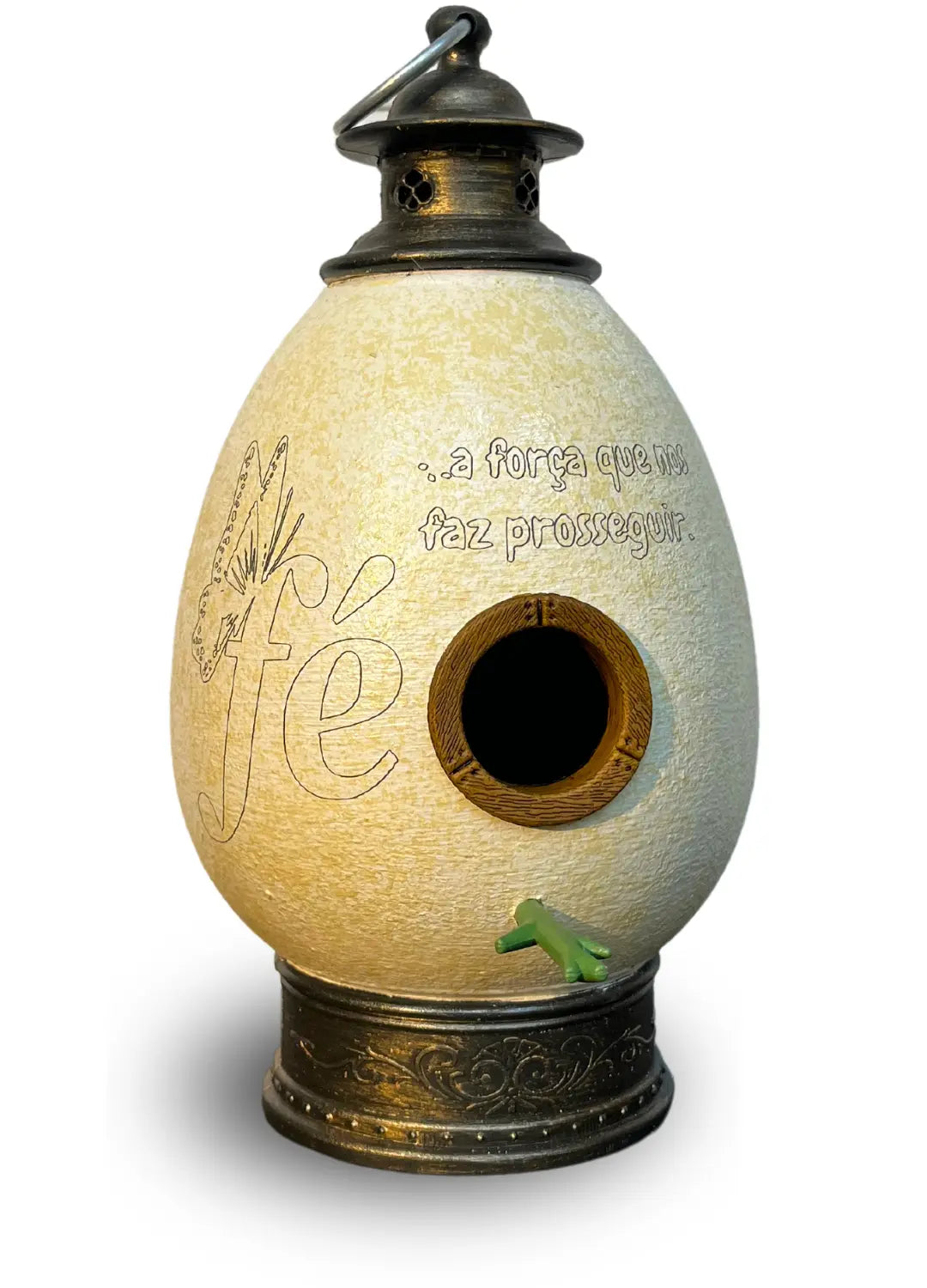 CasaOvo Fé – Casinha Artesanal para Pássaros