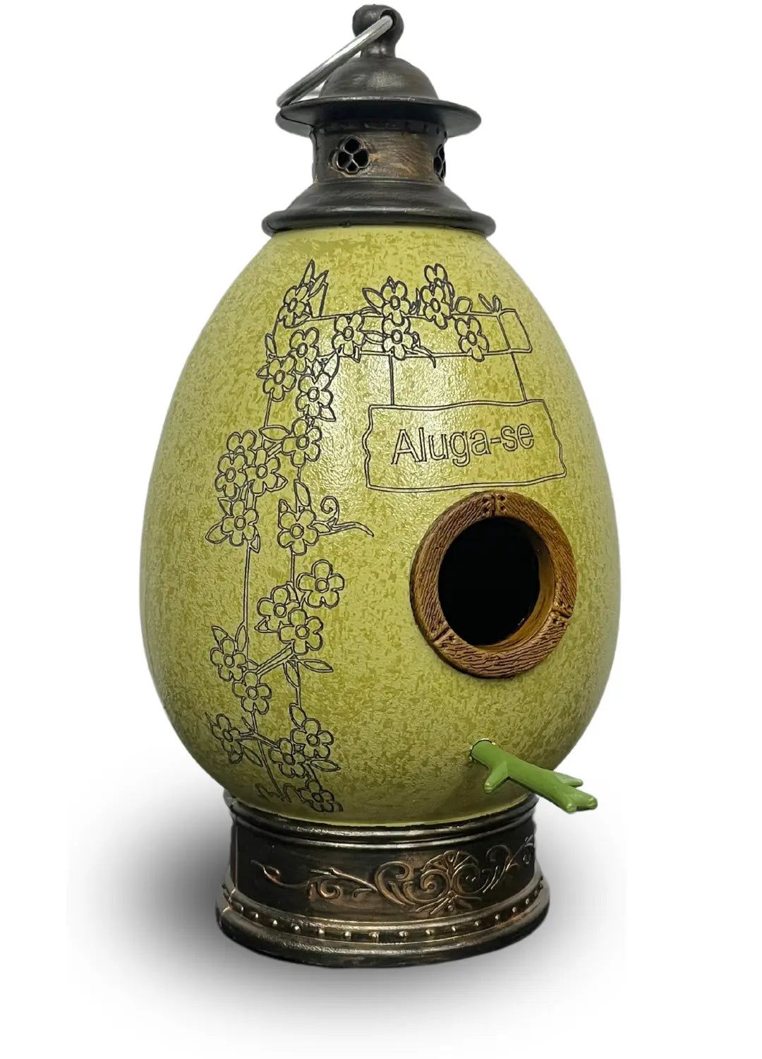 CasaOvo Aluga-se – Casinha Artesanal para Pássaros