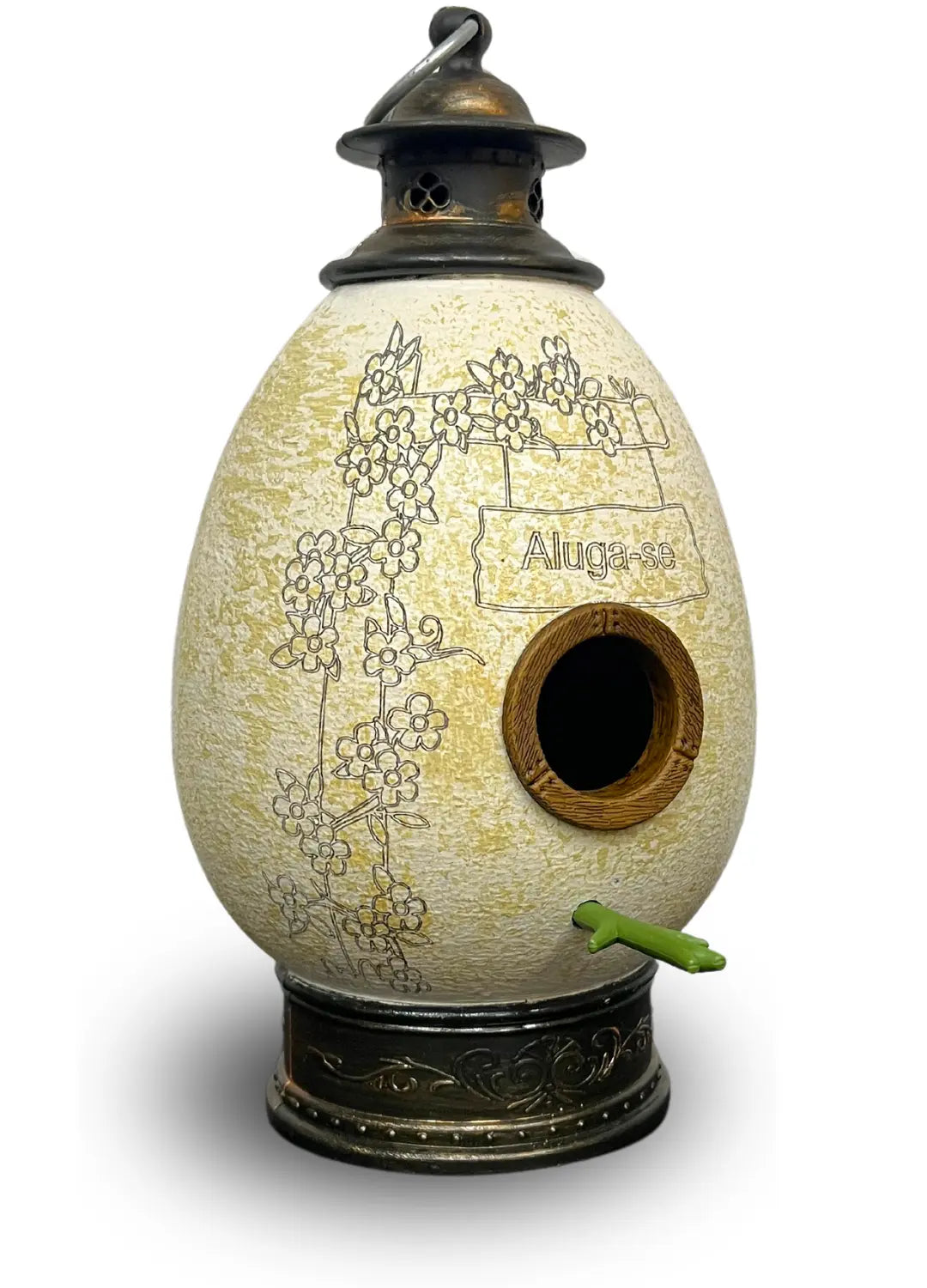 CasaOvo Aluga-se – Casinha Artesanal para Pássaros